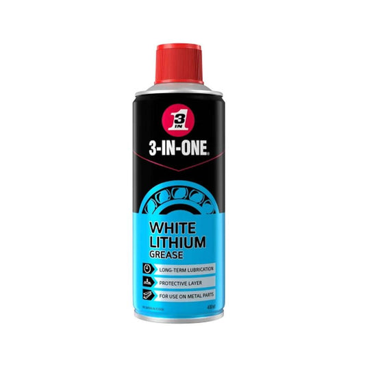 3 - IN - ONE White Lithium Spray Grease 400ml - The ToolBox Scotland
