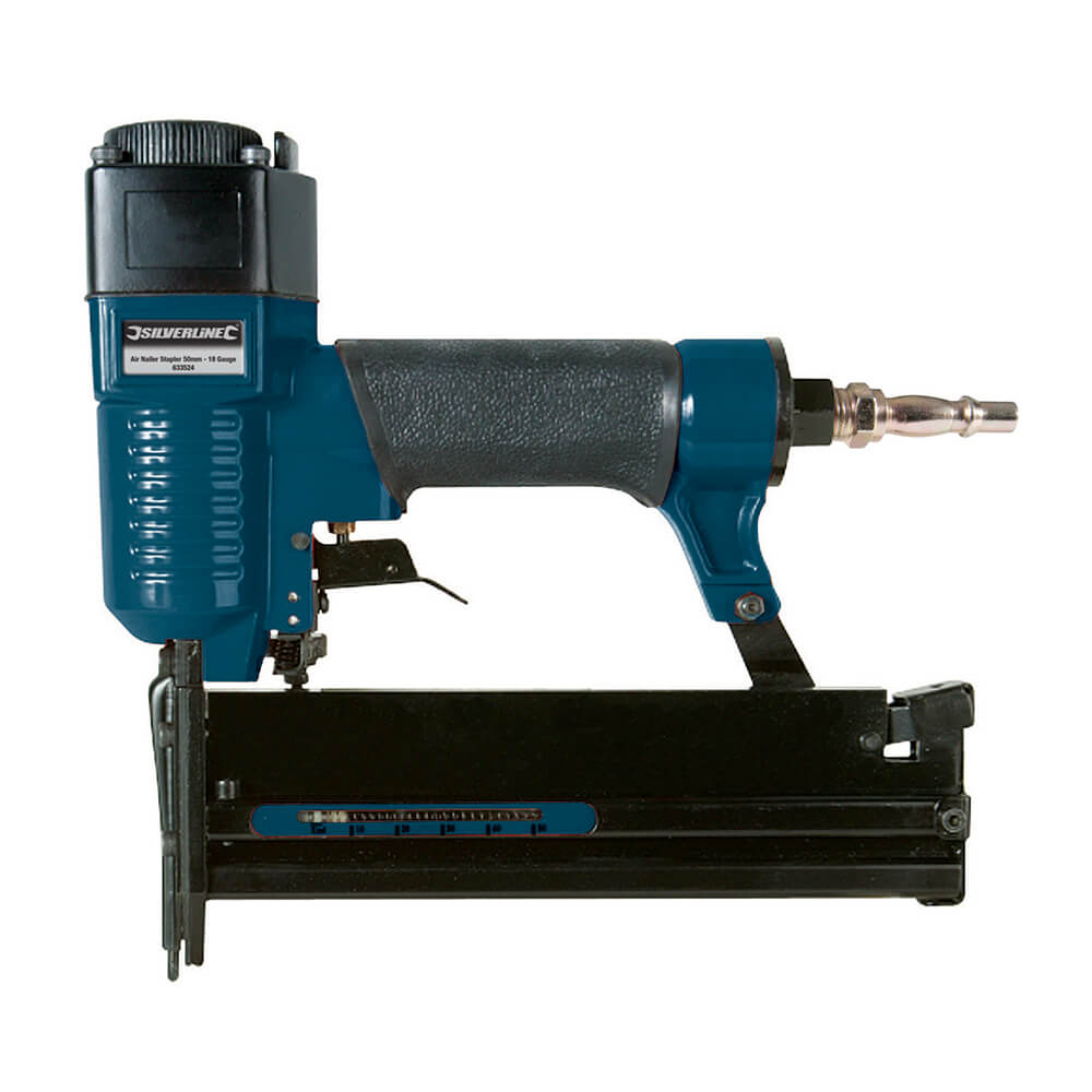 Silverline Air Nailer / Stapler 50mm - 18 Gauge
