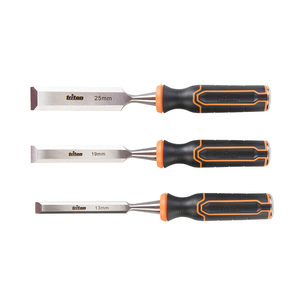 Triton Tools Wood Chisel Set 3pce 13, 19 & 25mm TWCS3
