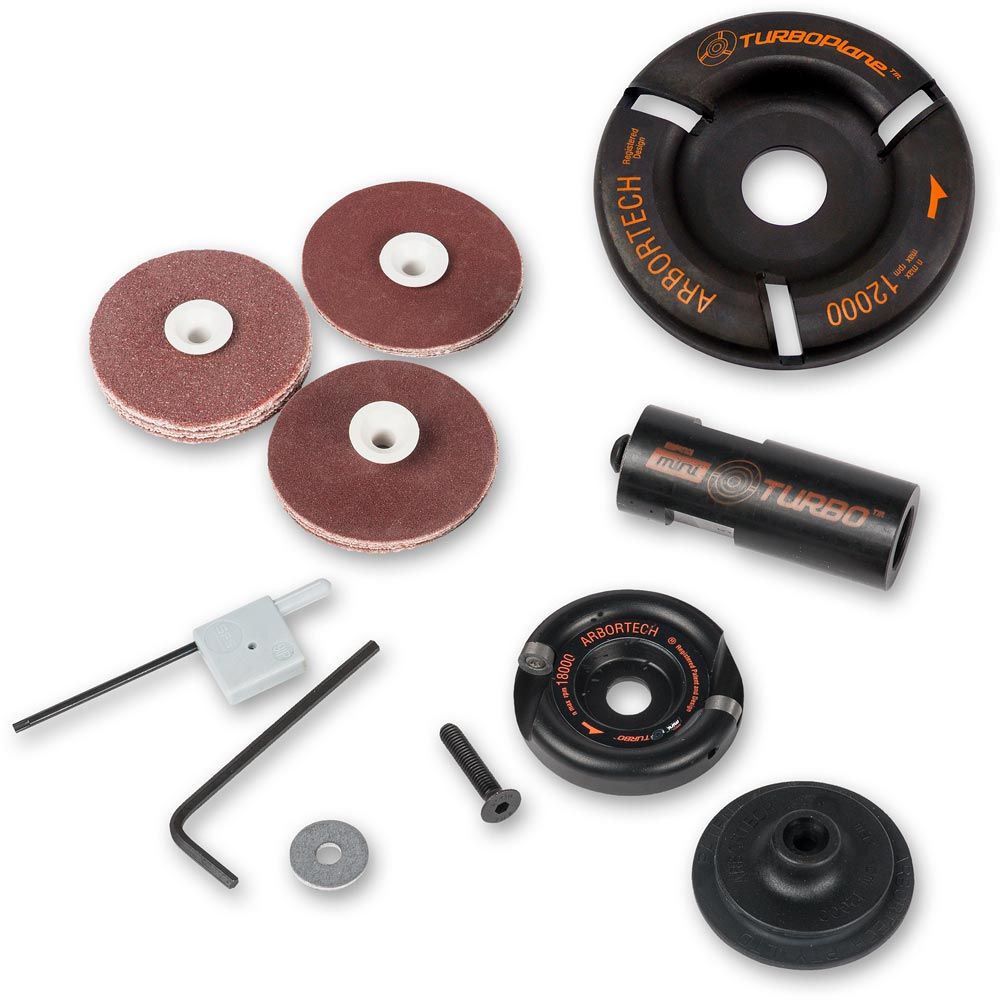 Arbortech Mini Turbo Plane Kit & Turbo Plane Blade - The ToolBox Scotland