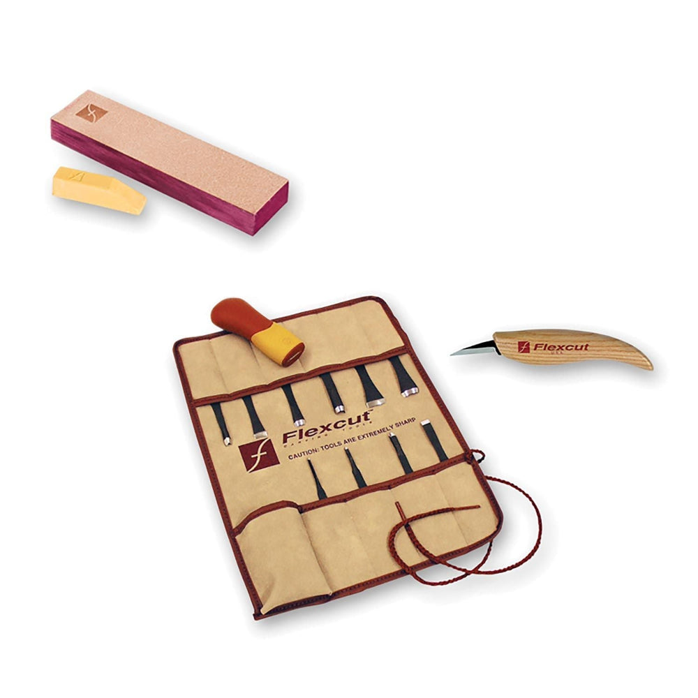 Flexcut 11pc Palm Tool SK Travel Package - The ToolBox Scotland