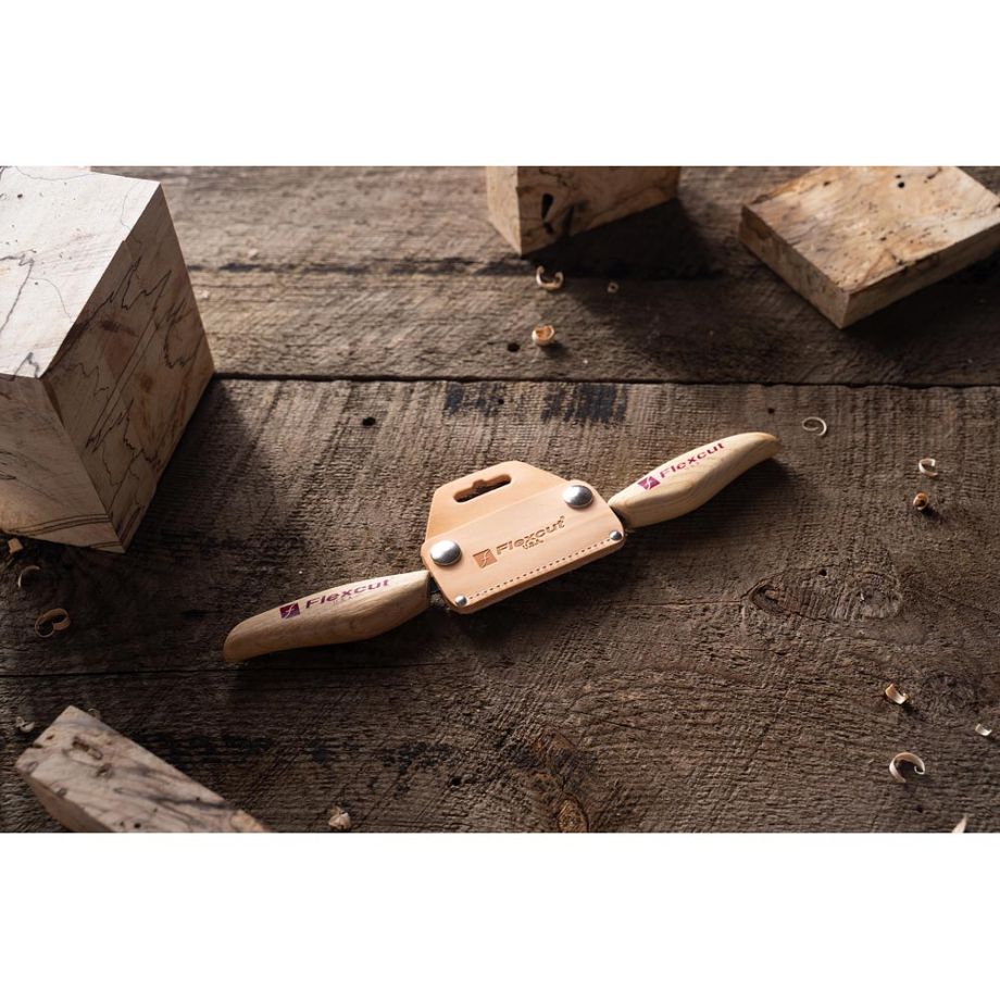 Flexcut KN25 Draw Knife With Sheath 75mm - The ToolBox Scotland