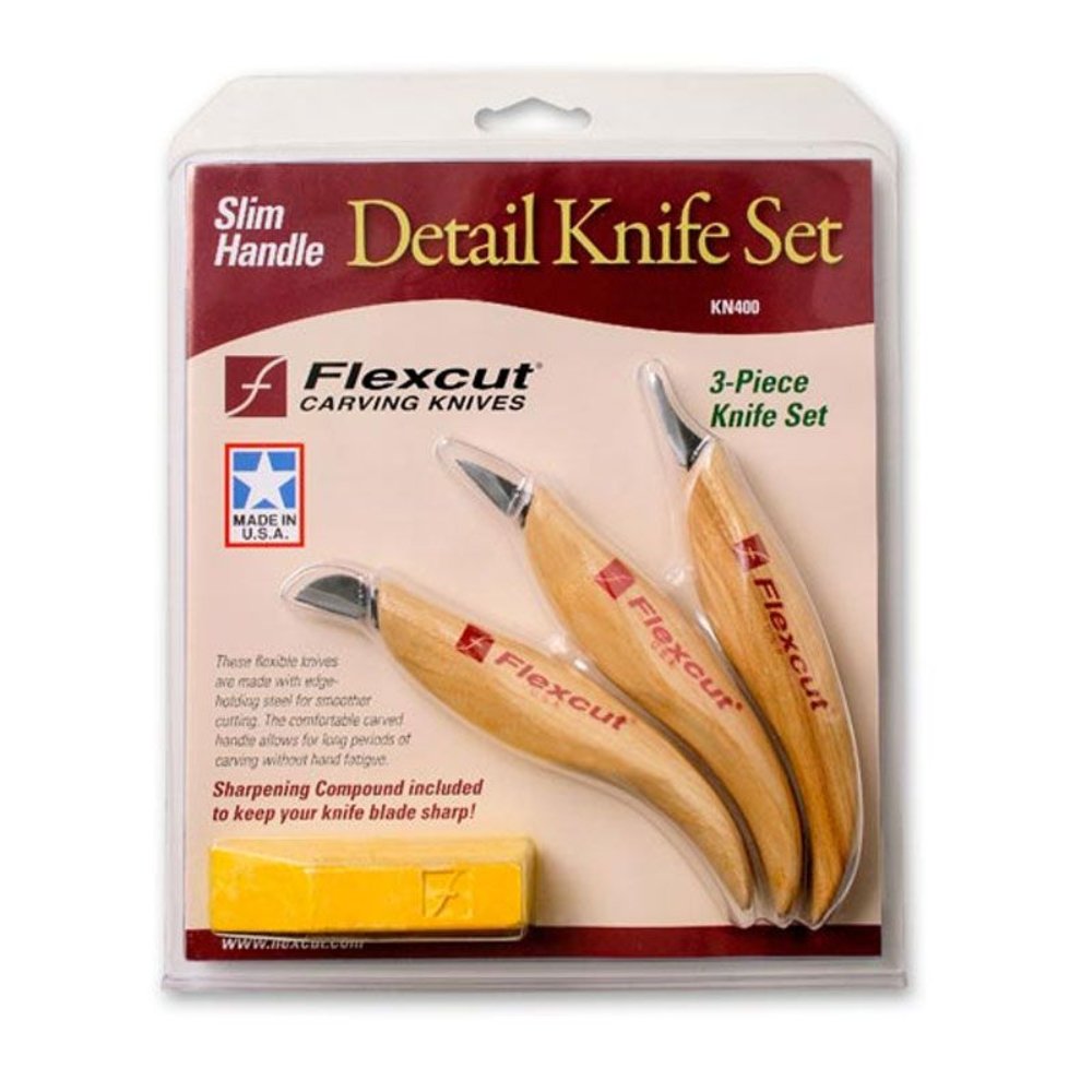Flexcut KN400 Detail Knife Set - The ToolBox Scotland