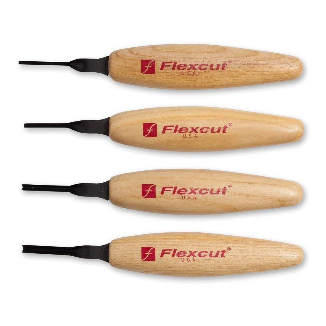 Flexcut MT800 4pc 90 Degree Parting Micro Tool Set - The ToolBox Scotland