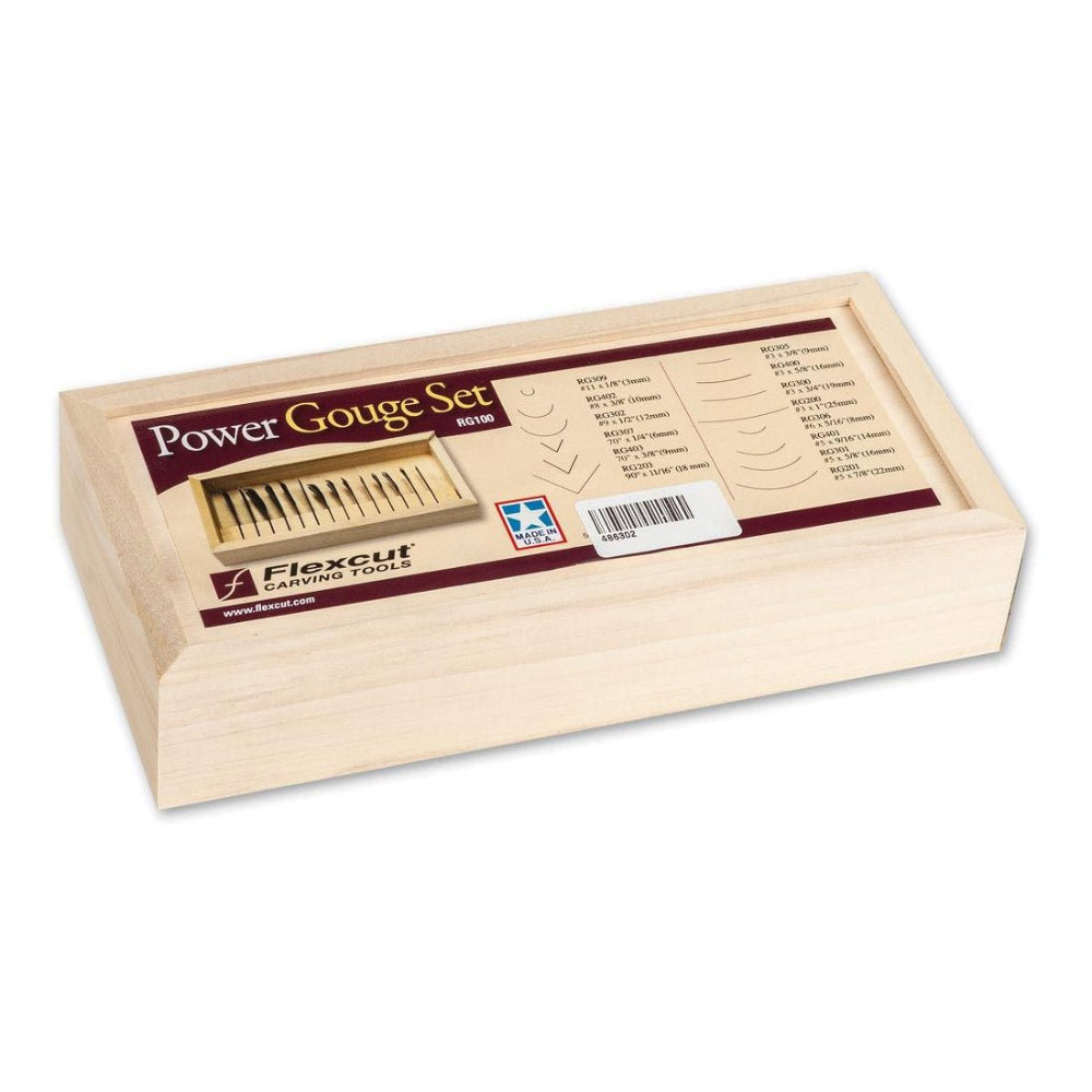 Flexcut RG100 14 Piece Power Carving Deluxe Set - The ToolBox Scotland