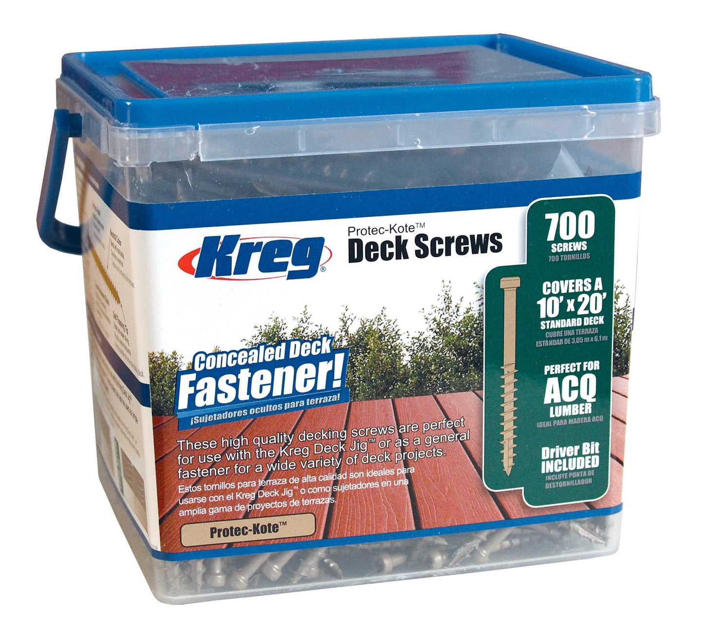 Kreg Deck Screws Protec - Kote Pan Head - 700pk Coarse Thread - The ToolBox Scotland