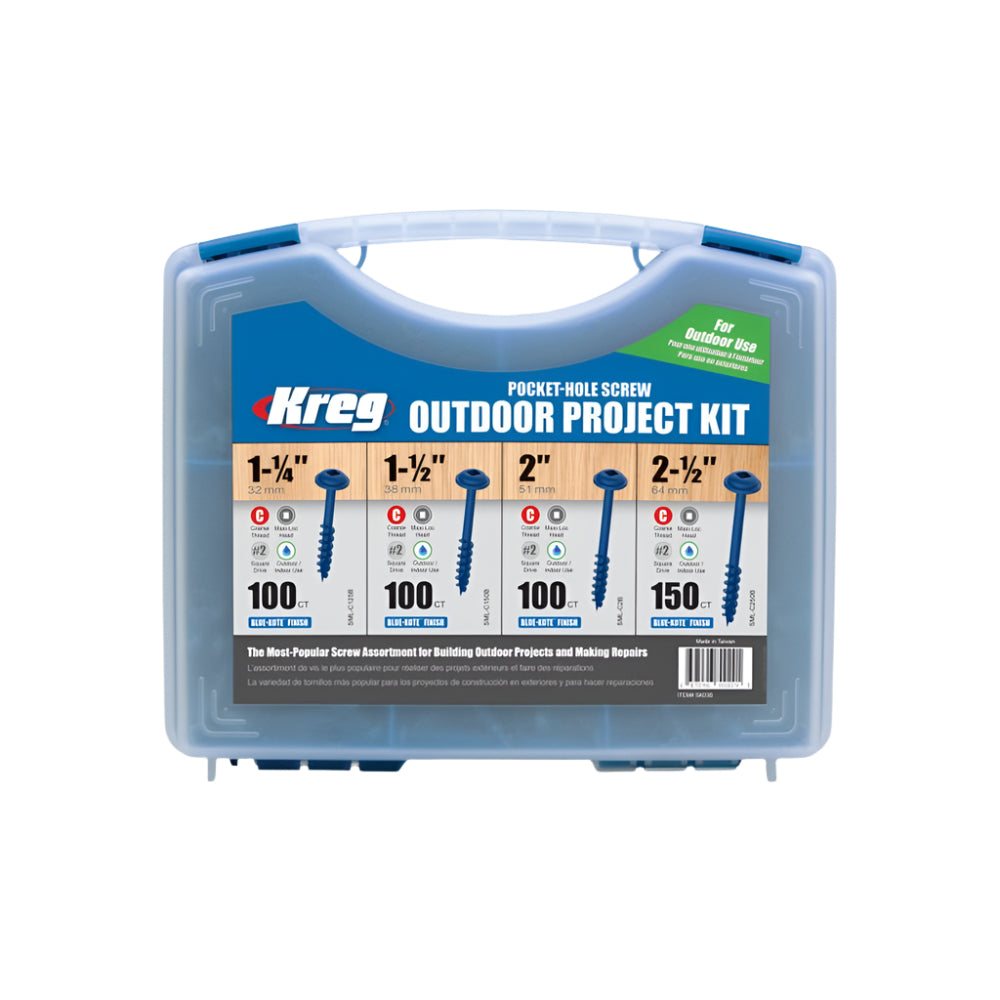 Kreg Pocket - Hole Screw Kit 250pce SK03B - The ToolBox Scotland