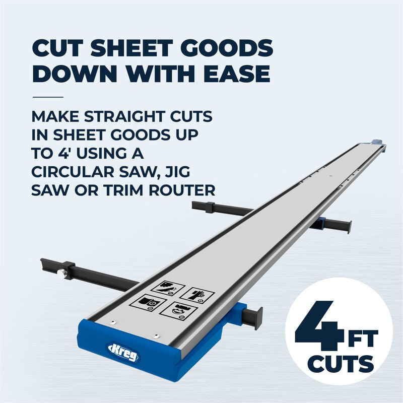 Kreg Straight Edge Guide 1219 mm (4 ft) KMA4500 - The ToolBox Scotland