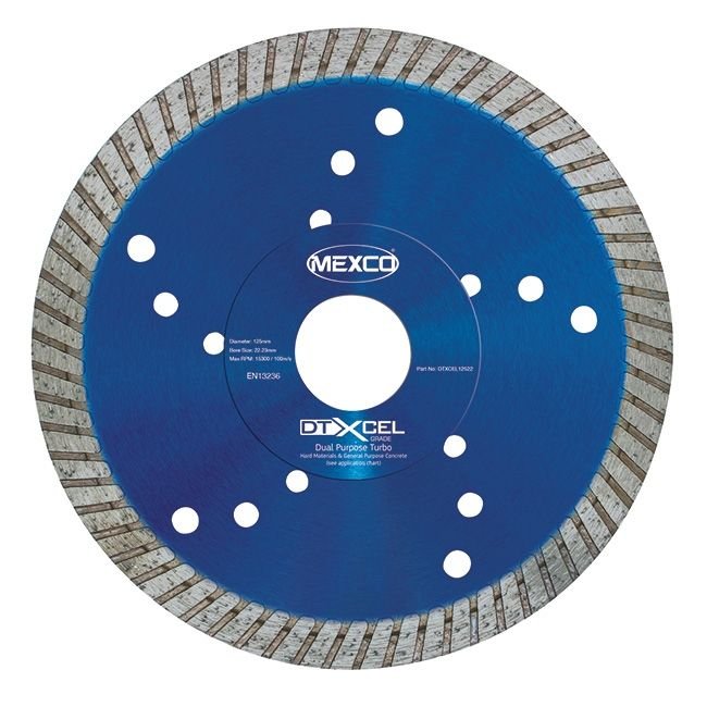 Mexco DTXCEL Dual Purpose Turbo Diamond Blade - The ToolBox Scotland