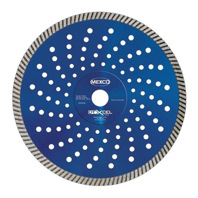 Mexco DTXCEL Dual Purpose Turbo Diamond Blade - The ToolBox Scotland