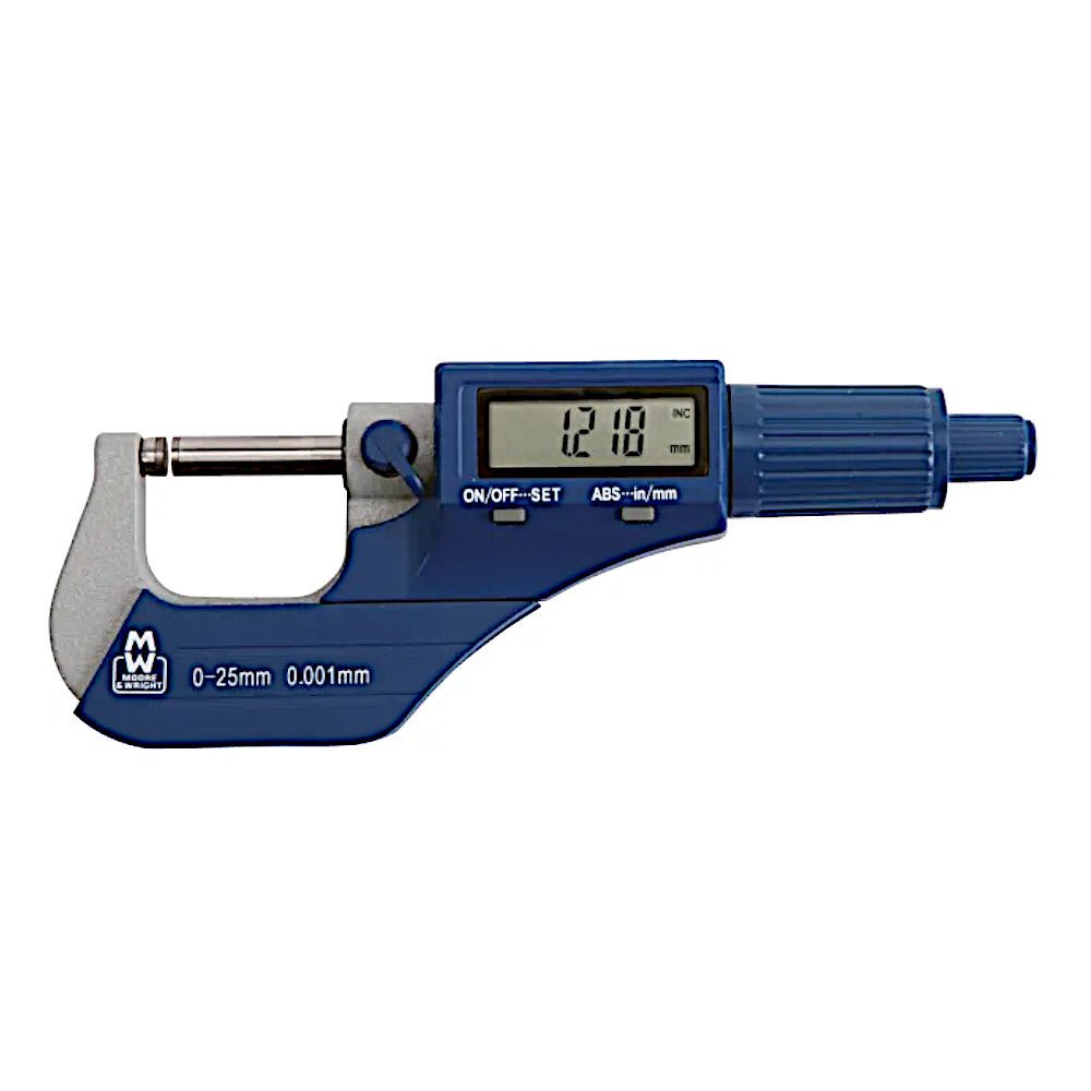 Moore & Wright MW200 - 01DBL Digital External Micrometer - The ToolBox Scotland