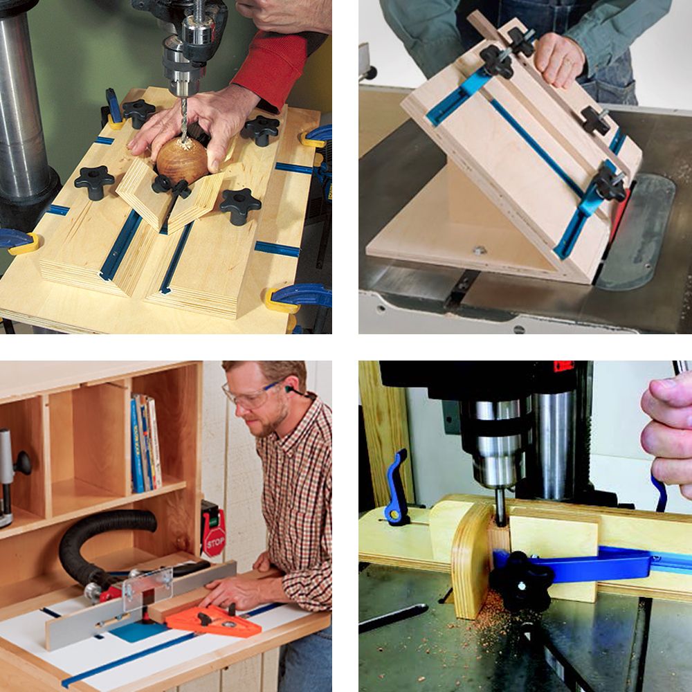 Rockler Universal T - Track Set 17pce - The ToolBox Scotland