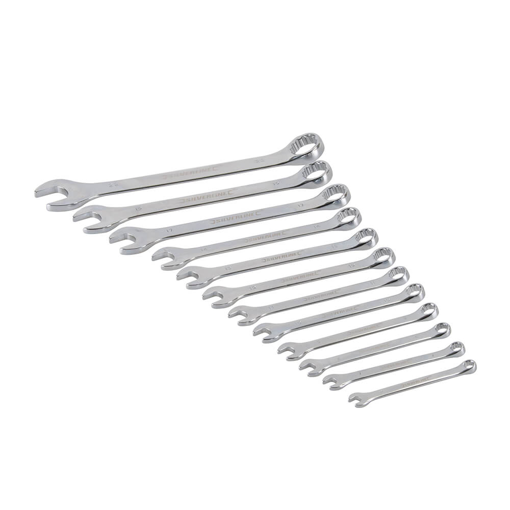 Silverline Combination Spanner Set 12pce 6 - 22mm - The ToolBox Scotland