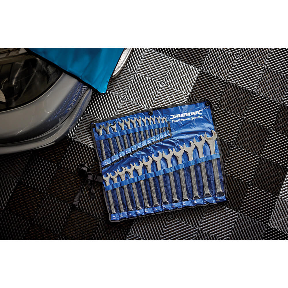 Silverline Combination Spanner Set 25pce 6 - 32mm - The ToolBox Scotland