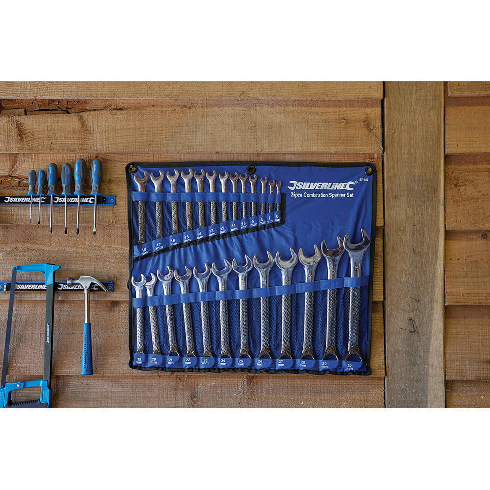 Silverline Combination Spanner Set 25pce 6 - 32mm - The ToolBox Scotland