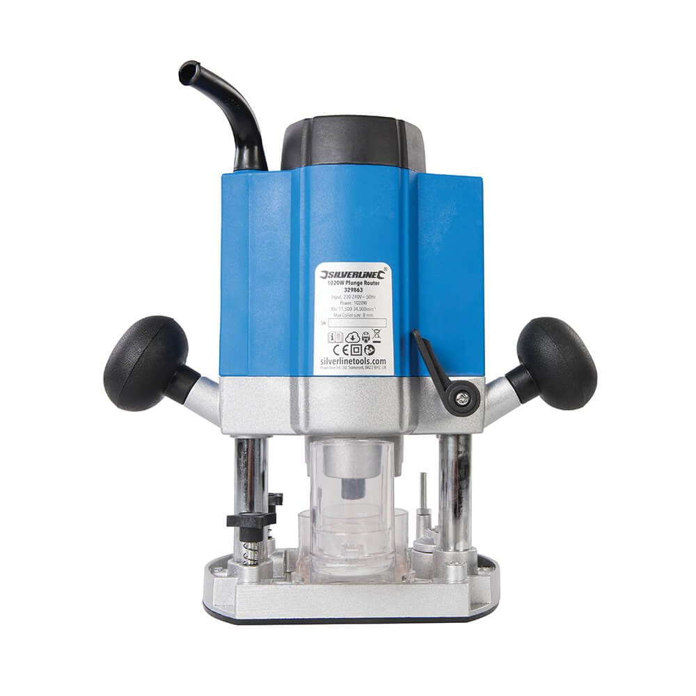 Silverline DIY 1020W Plunge Router 1/4in - The ToolBox Scotland
