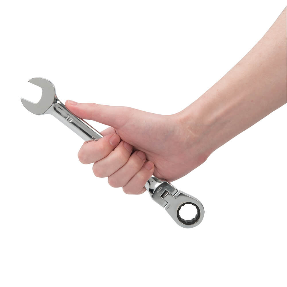 Silverline Flexible Head Ratchet Spanner Set 12pce - The ToolBox Scotland
