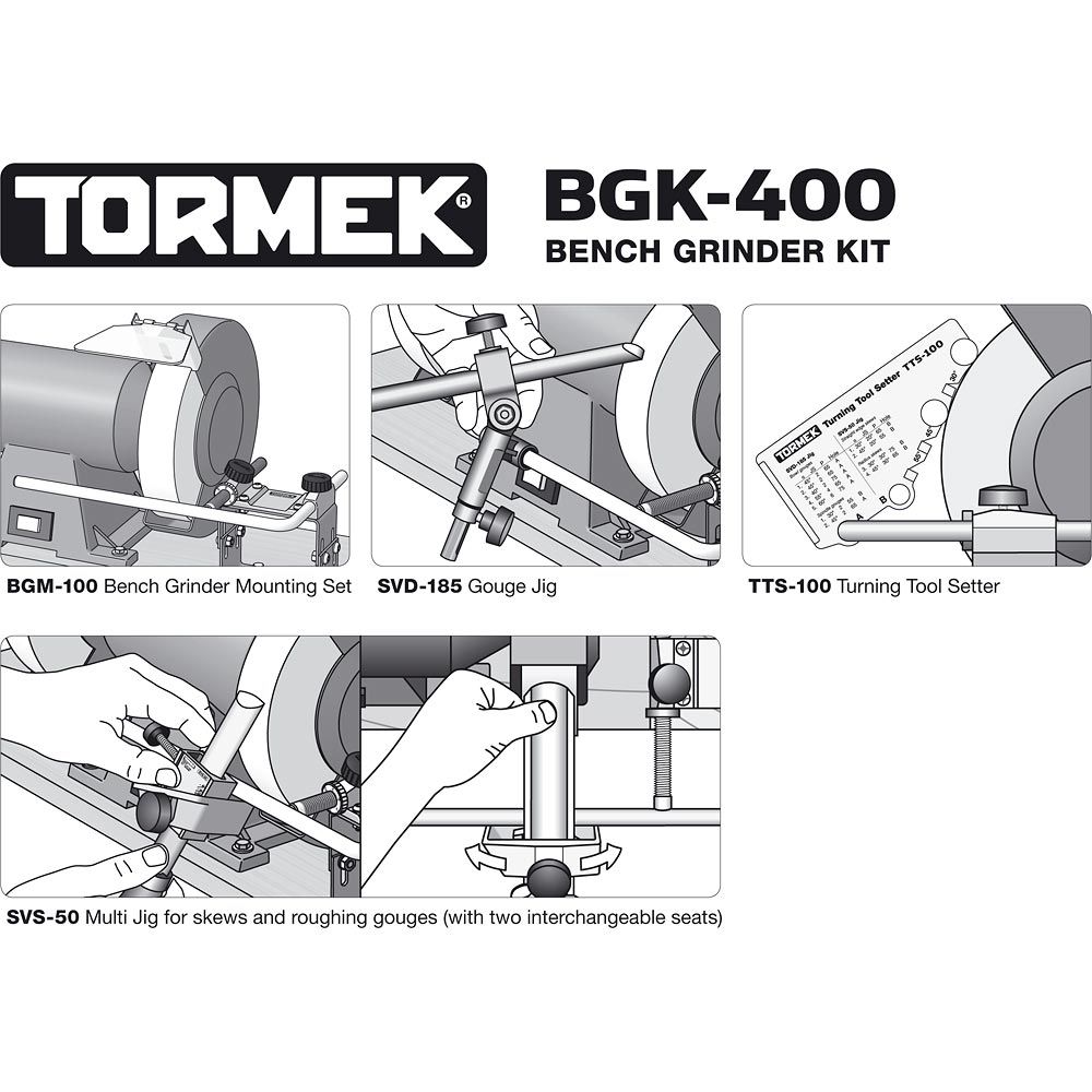 Tormek BGK - 400 Bench Grinder Kit - The ToolBox Scotland