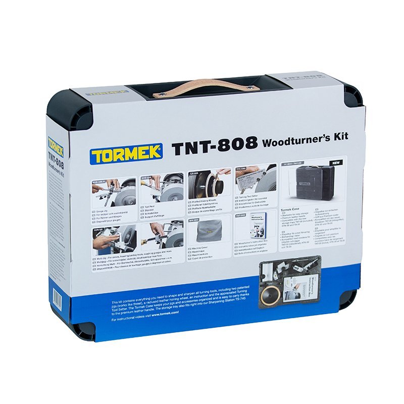 Tormek T - 4 Sharpening System With HTK - 906 Hand Tool & TNT - 808 Woodturner's Kits - The ToolBox Scotland