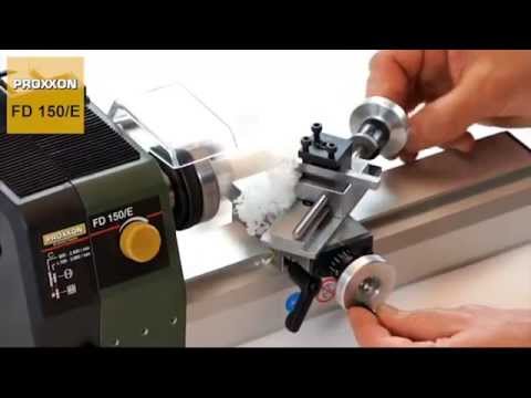demonstration video of the Proxxon Micromot FD 150/E Lathe