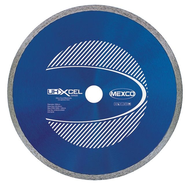 Mexco UHXCEL Ultra Hard Materials Porcelain Diamond Blade