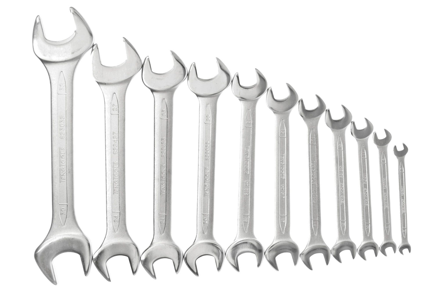Teng Tools Spanner Set Double Open End 11 pcs supplied loose sizes 6 to 32mm