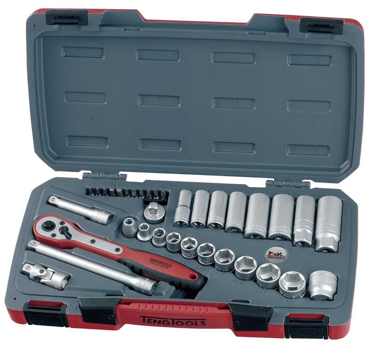 Teng Tools T3835AF 35 Piece 3/8" Drive AF Socket Set in case