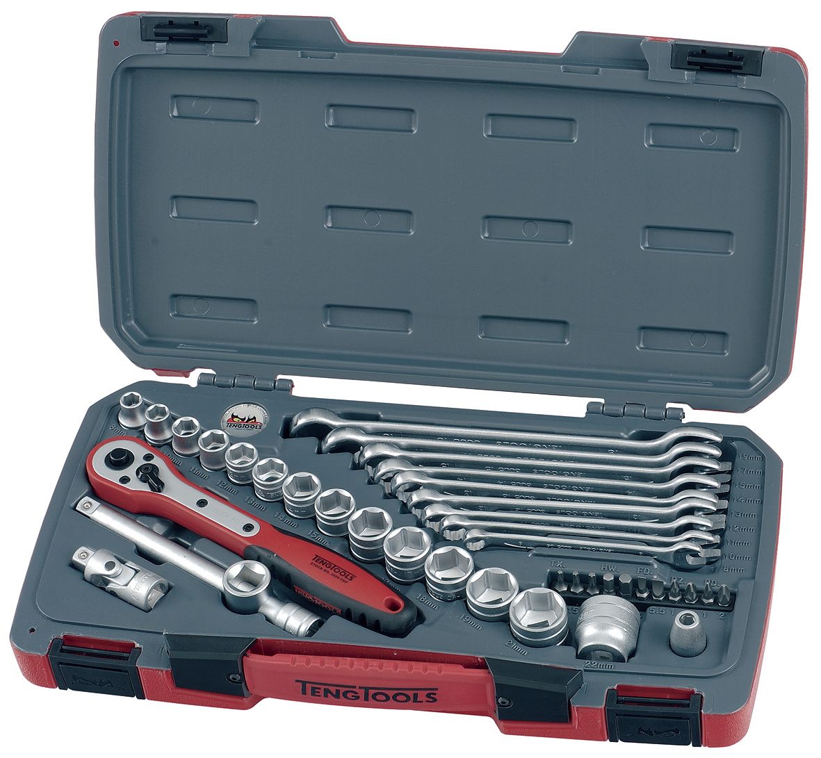 Teng Tools T3840 39 Piece 3/8" Drive Metric Socket Set