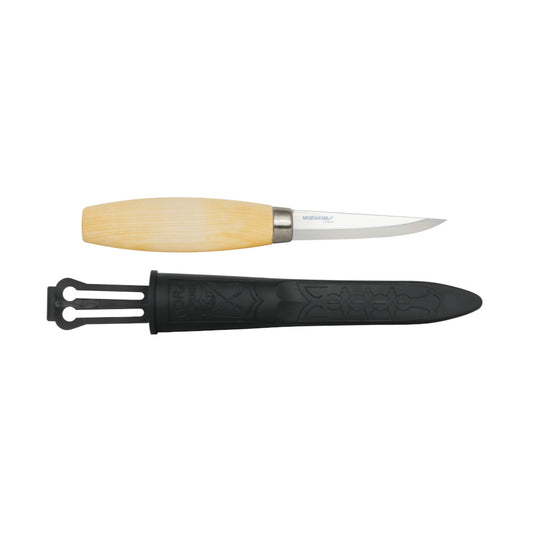 Mora 106 Carving Knife and plastic sheath guard which has a belt loop.