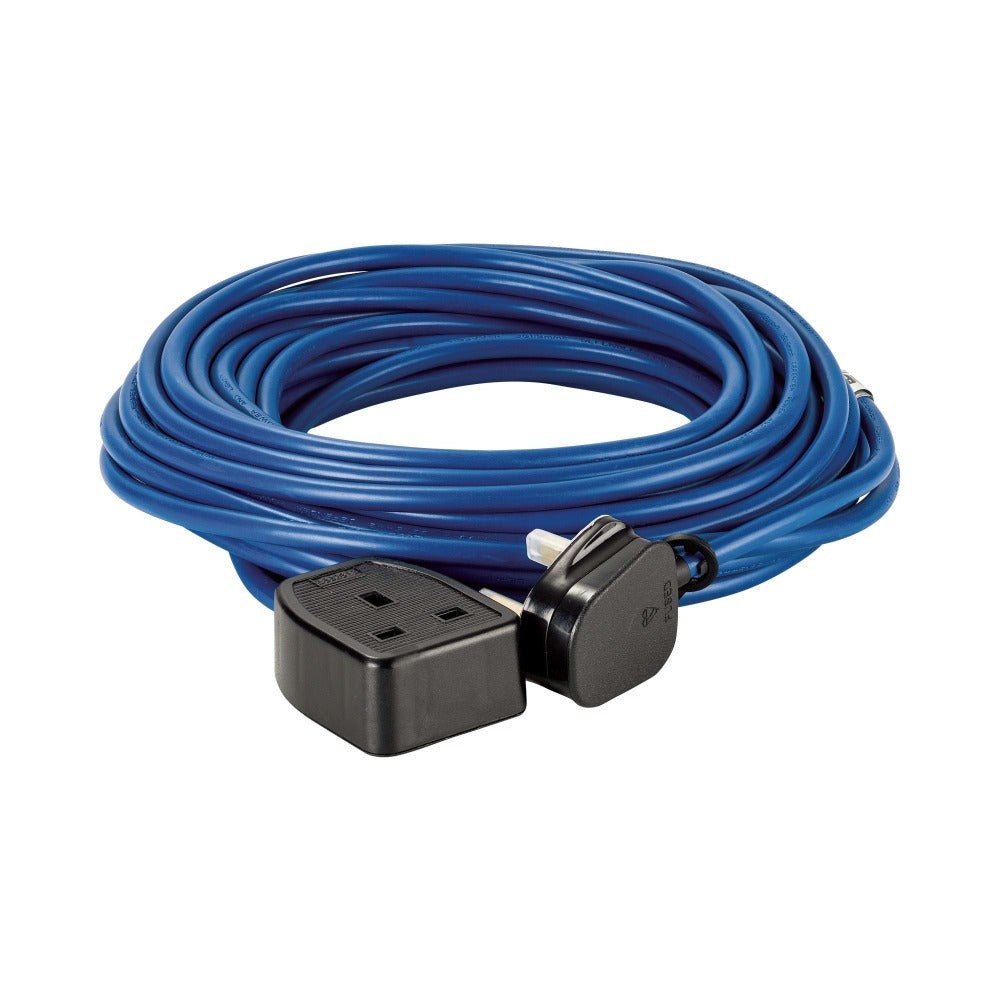 Defender 14M Extension Lead - 13A 1.5mm Cable - Blue 240V - The ToolBox Scotland