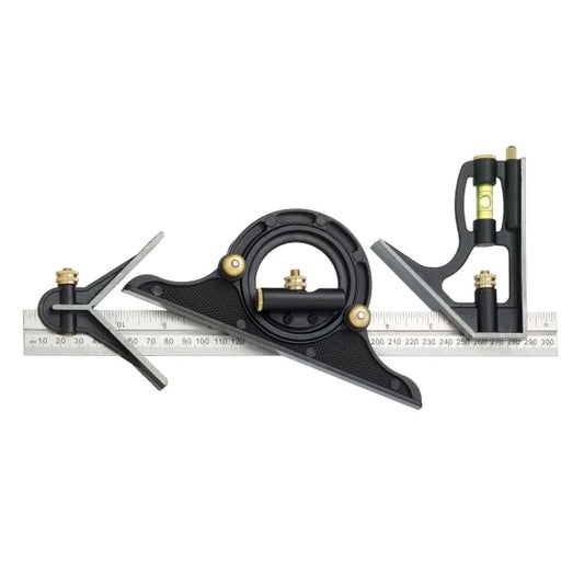 Fisher Combination Square - 12in/300mm Protractor Set - The ToolBox Scotland