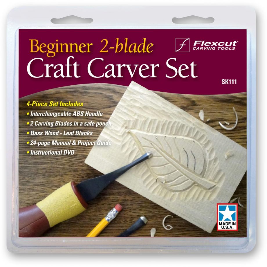 Flexcut Beginner 2 - Blade Craft Carver Set SK111 - The ToolBox Scotland