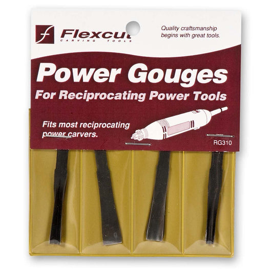 Flexcut RG310 4 Piece Power Carving Detail Gouge Set - The ToolBox Scotland