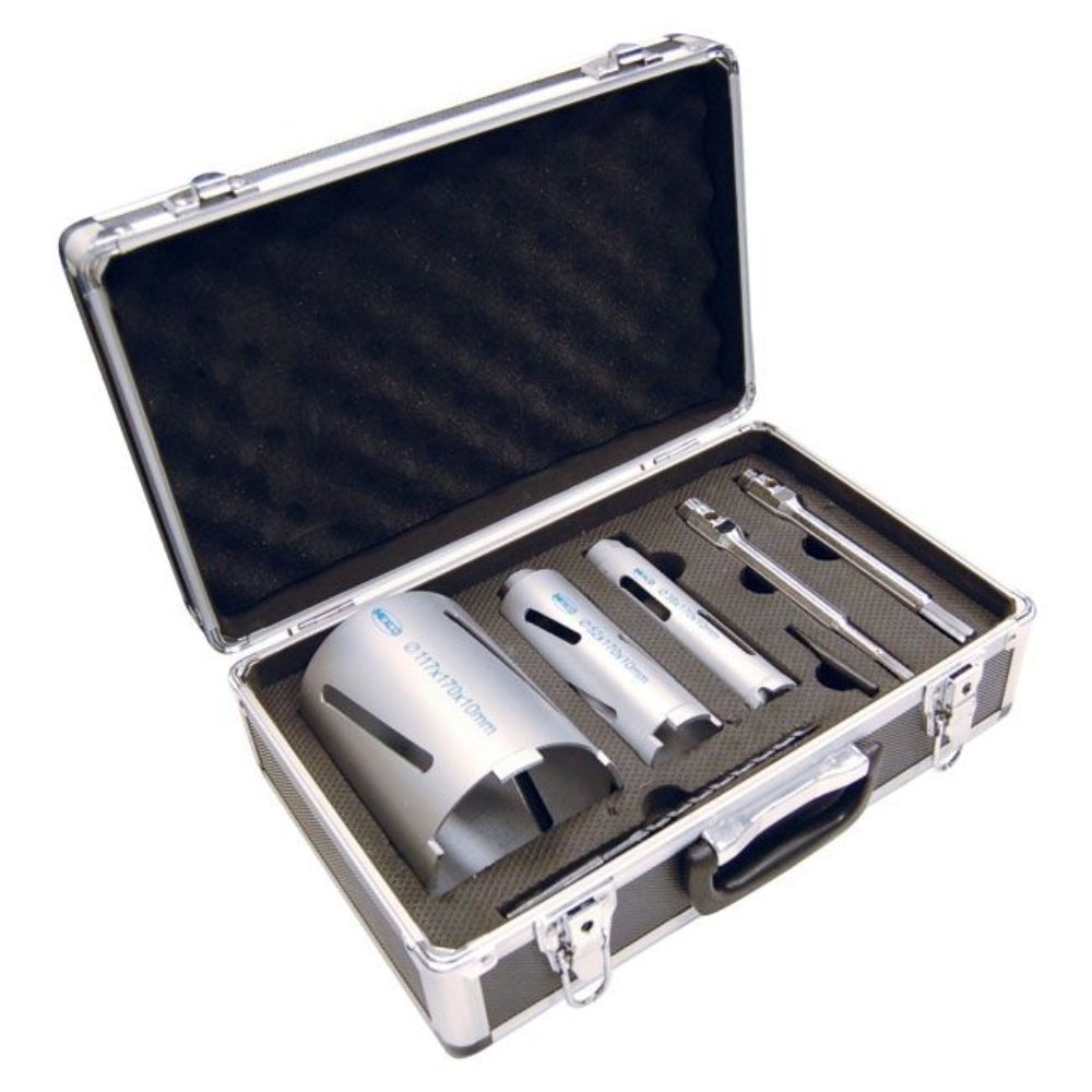 Mexco DCX90 7pc Dry Diamond Core Drill Kit - The ToolBox Scotland