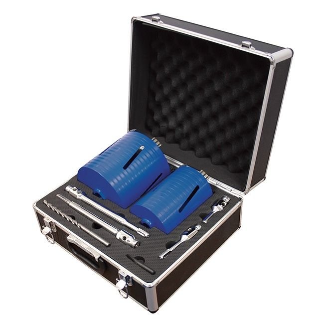 Mexco DCXCEL 8pc Dry Diamond Core Drill Kit - The ToolBox Scotland