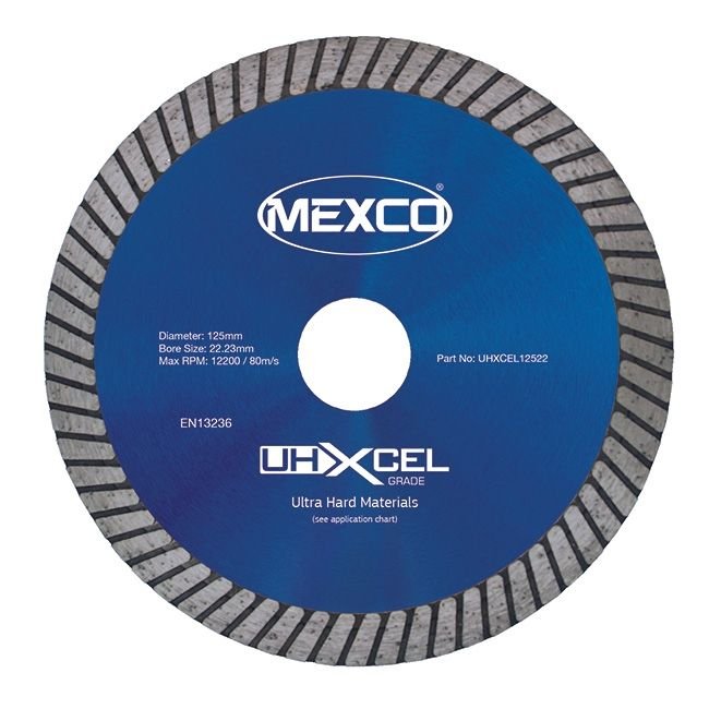 Mexco UHXCEL Ultra Hard Materials Porcelain Diamond Blade - The ToolBox Scotland