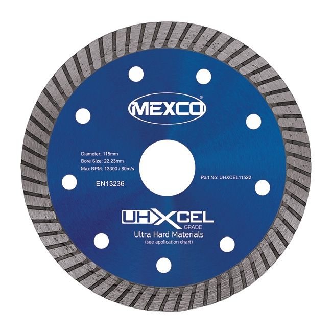 Mexco UHXCEL Ultra Hard Materials Porcelain Diamond Blade - The ToolBox Scotland