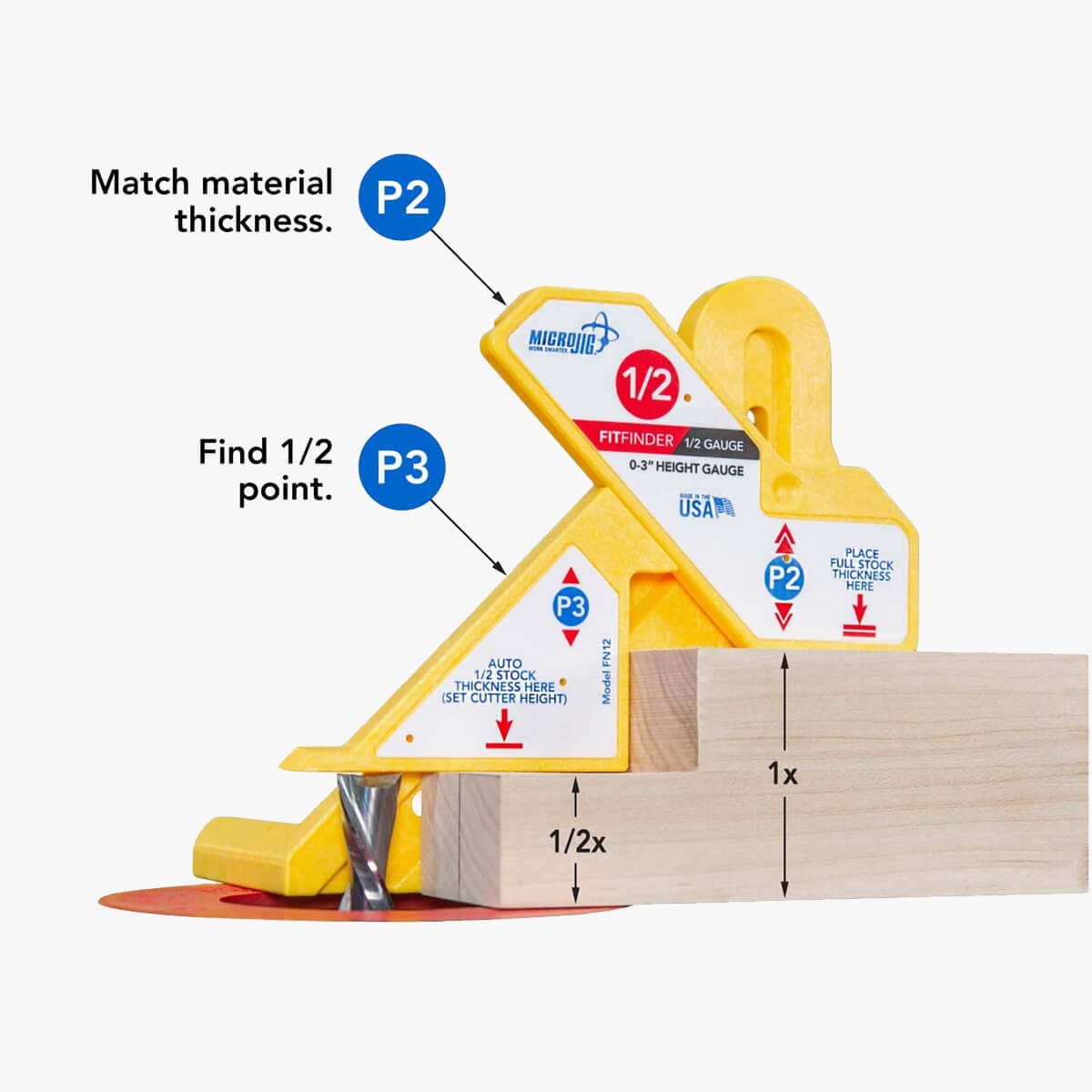 Microjig Fitfinder 1/2 Gauge - The ToolBox Scotland