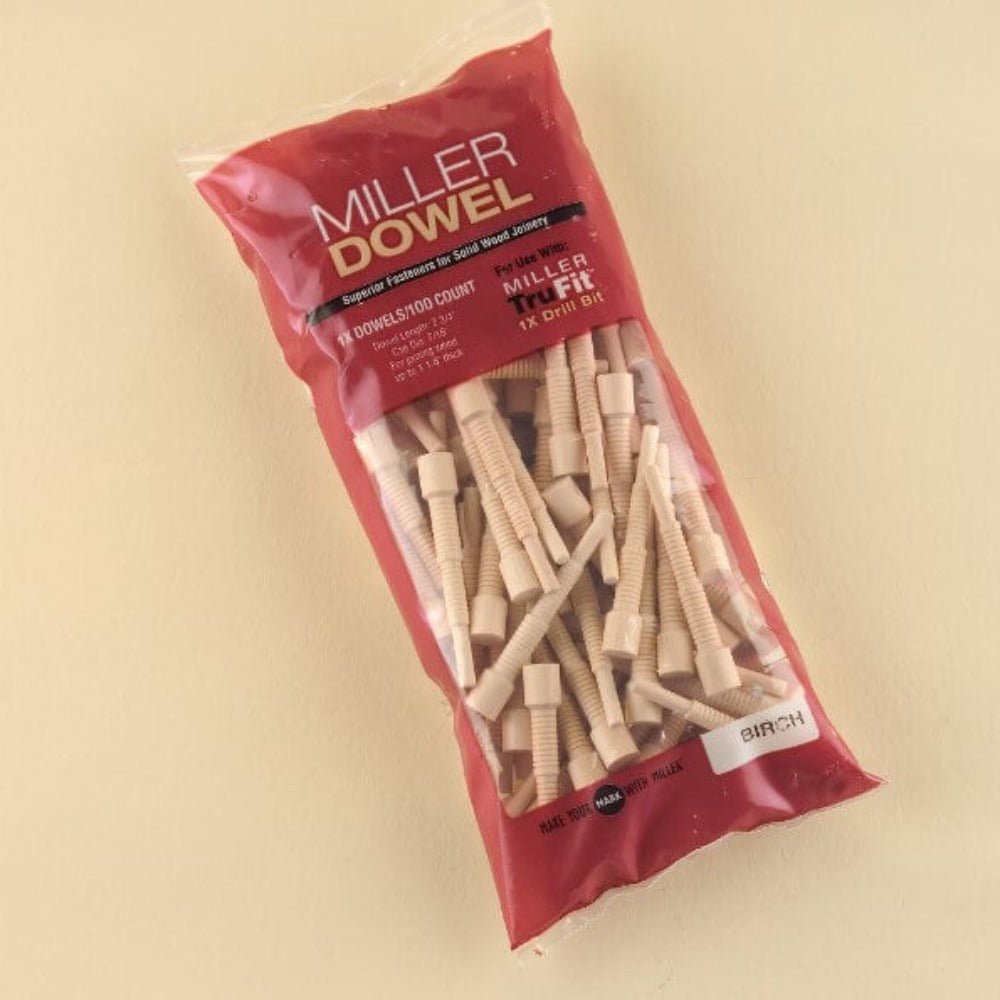 Miller 1x Joinery Standard Dowels Birch 100pk - The ToolBox Scotland