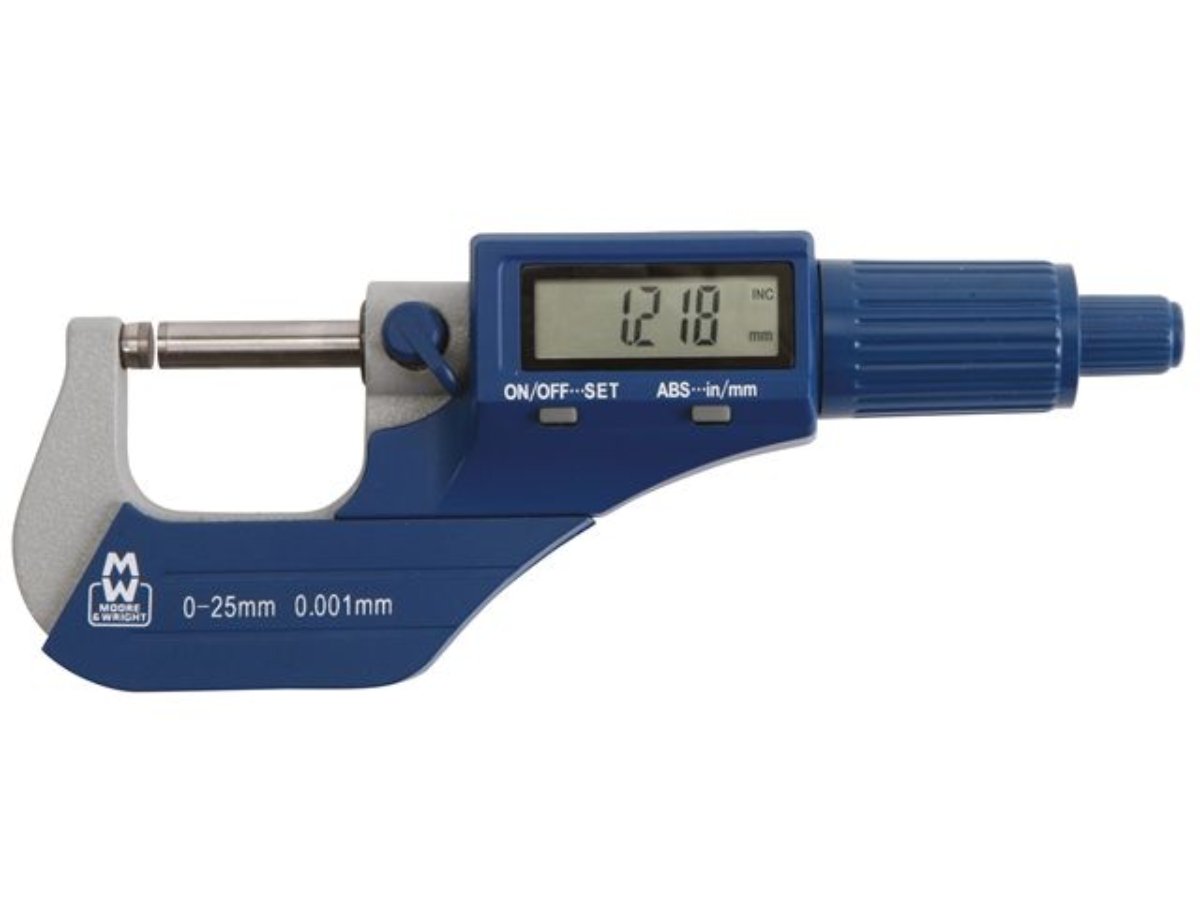 Moore & Wright MW200 - 01DBL Digital External Micrometer - The ToolBox Scotland