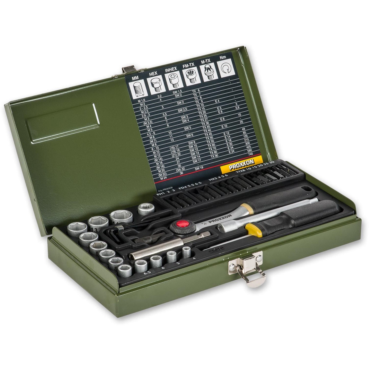 Proxxon Industrial 39pc Screwdriver and Socket Set 1/4 inch Drive - The ToolBox Scotland