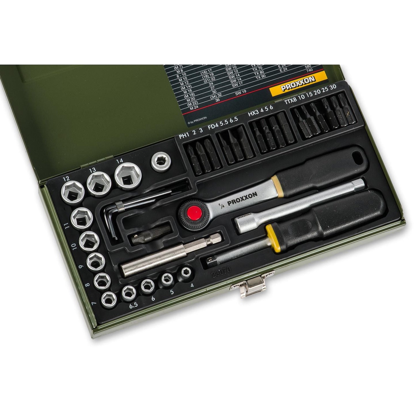 Proxxon Industrial 39pc Screwdriver and Socket Set 1/4 inch Drive - The ToolBox Scotland