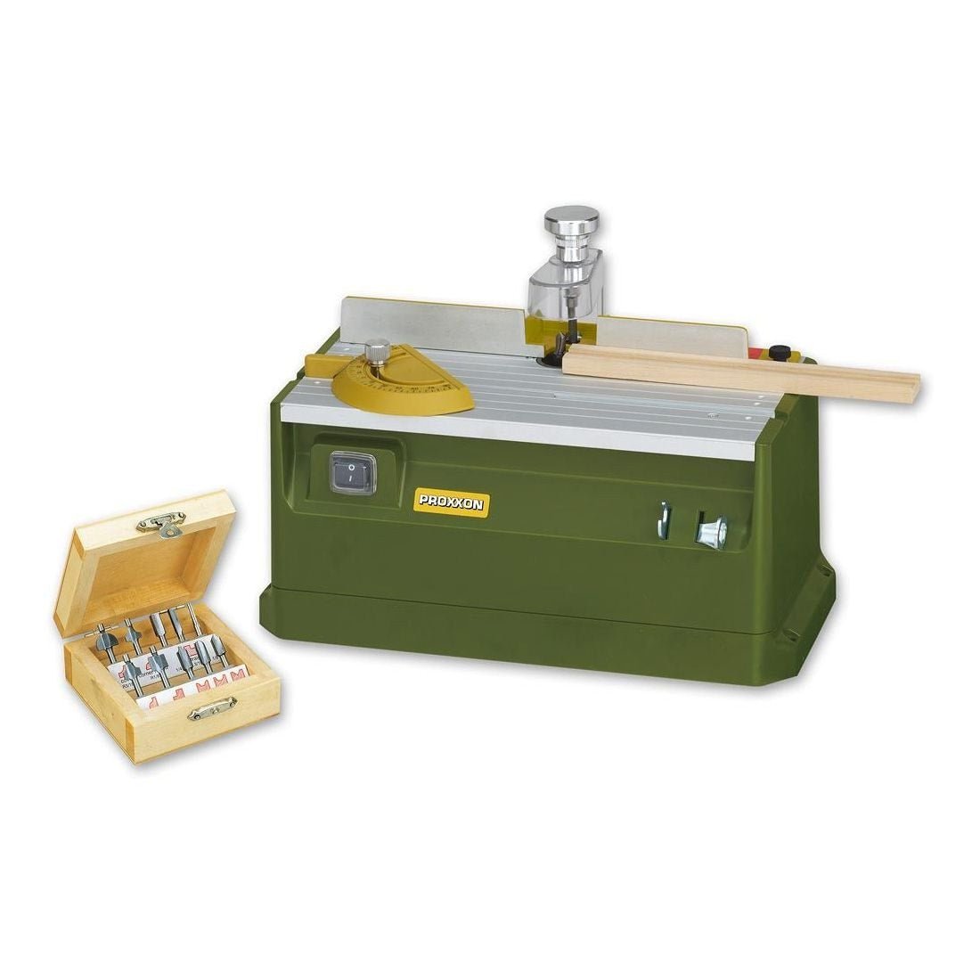 Proxxon Micromot Micro Shaper MP400 + 10 Pc Router Bit Set - The ...