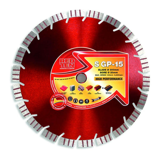 Red Ten SGP - 15 Diamond Blade - The ToolBox Scotland