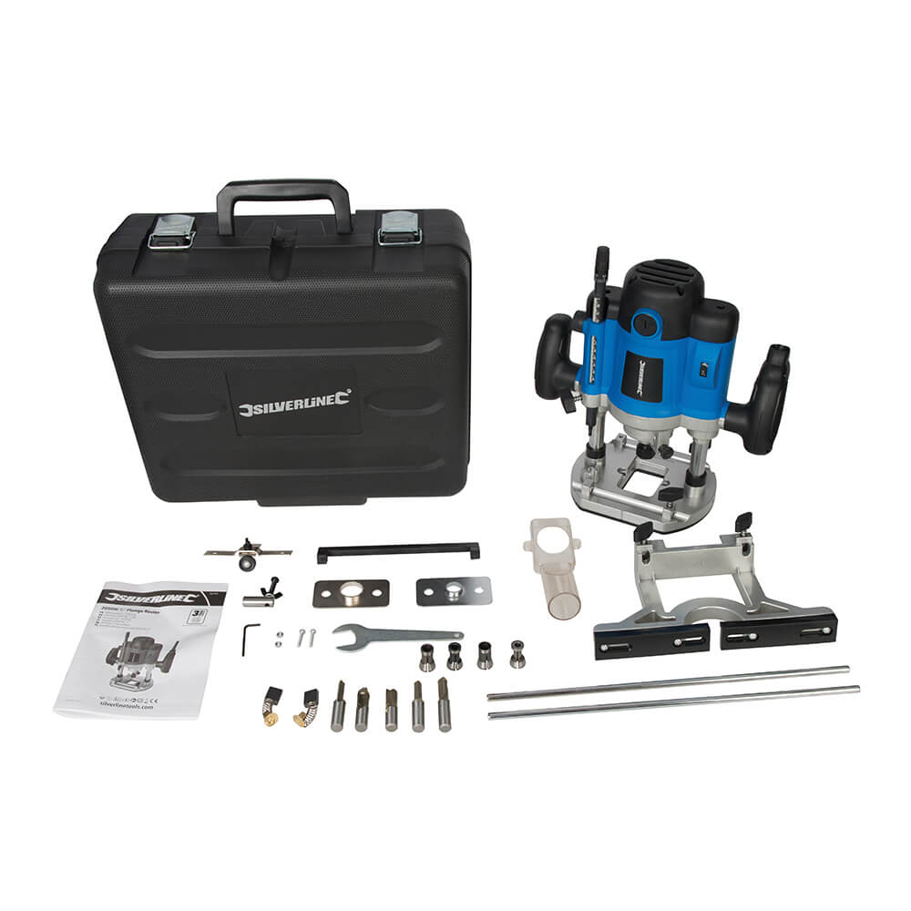 Silverline 2050W Plunge Router 1/2in - The ToolBox Scotland