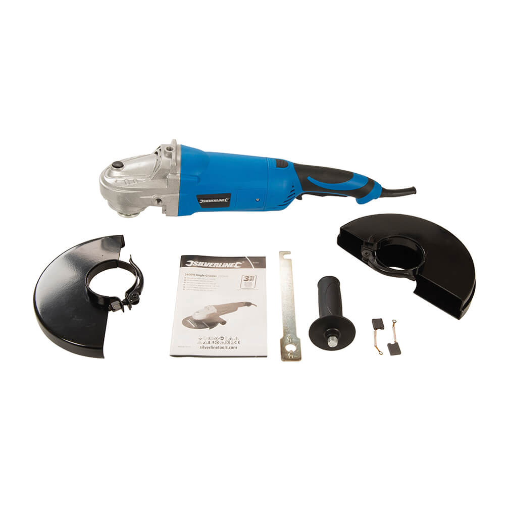 Silverline 2400W Angle Grinder 230mm - The ToolBox Scotland