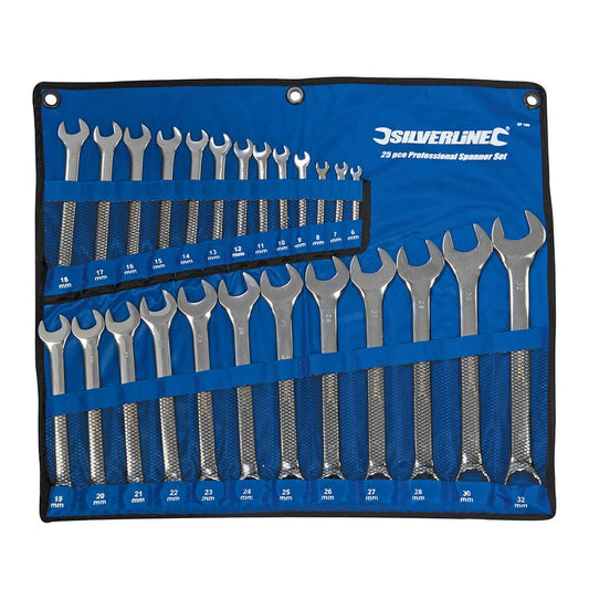 Silverline Combination Spanner Set 25pce 6 - 32mm - The ToolBox Scotland