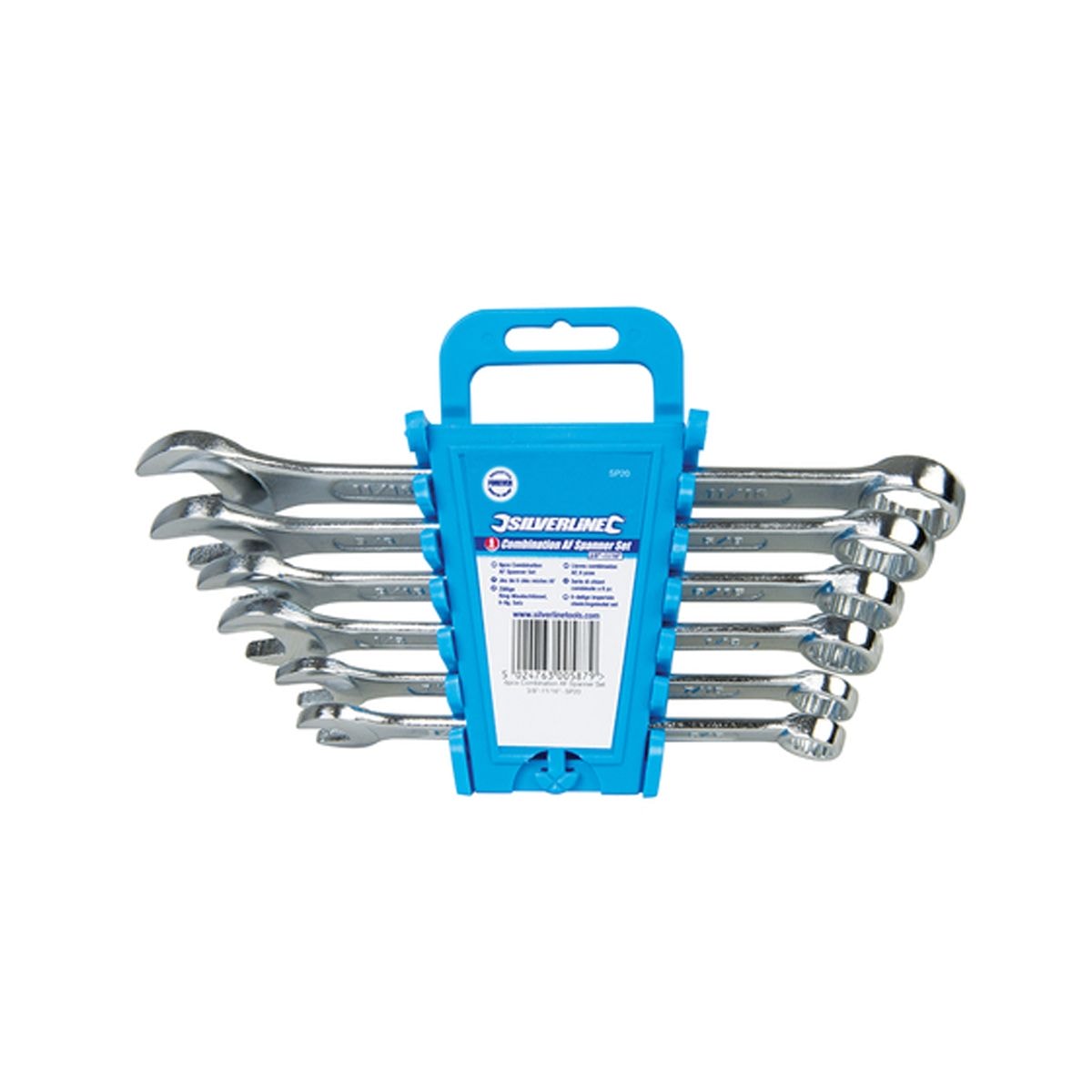 Silverline Combination Spanner Set 6pce 8 - 17mm Metric - The ToolBox Scotland