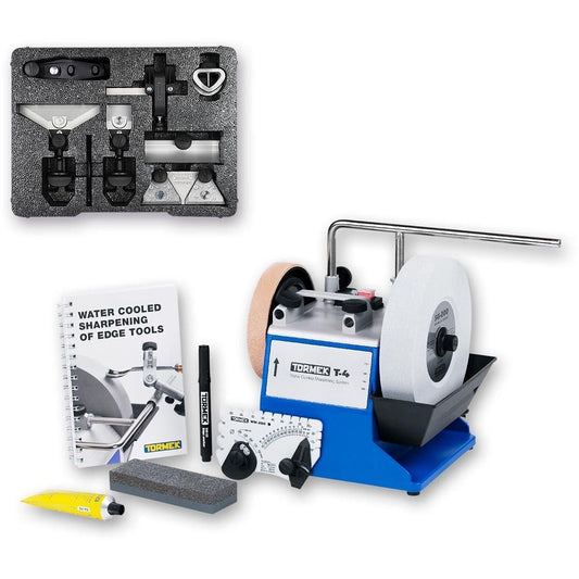 Tormek T - 4 Water Cooled Sharpening System +HTK - 906 Hand Tool Kit - The ToolBox Scotland