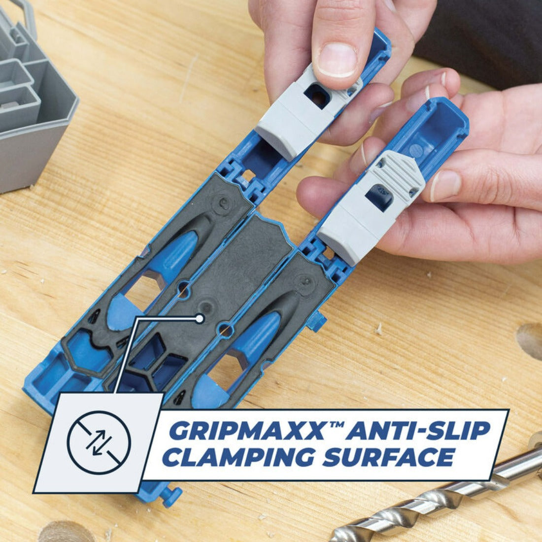 image showing the gripmaxx anti-slip clamping surface on the bottom of the 320 jig